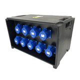 PCE MERZ Distribution Box 63A 400V > 9x 32A 230V - RCBOs