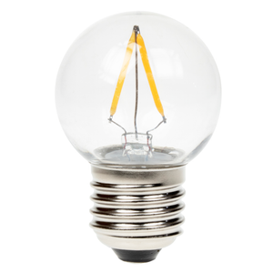 Prolite 240V 2W ES (E27) 2700K Warm White Golf Ball LED Dimmable Filament Lamp