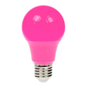 Prolite 240V 6W ES (E27) Pink LED Poly GLS Dimmable Festoon Lamp
