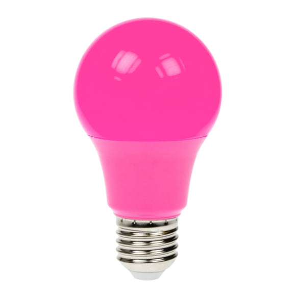 Prolite 240V 6W ES (E27) Pink LED Poly GLS Dimmable Festoon Lamp