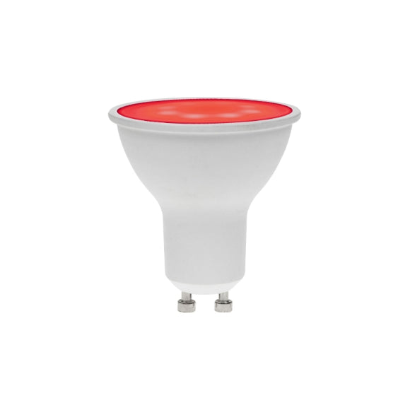 Prolite 240V 7W GU10 Red LED Dimmable Spotlight Lamp