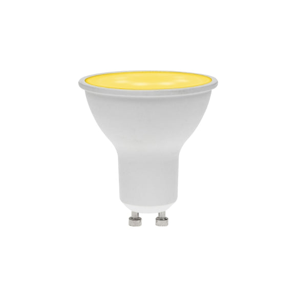 Prolite 240V 7W GU10 Yellow LED Dimmable Spotlight Lamp