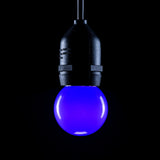 Prolite 240V 1.5W BC (B22) Blue LED Poly G45 Golf Ball Festoon Lamp
