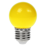Prolite 240V 1.5W ES (E27) Yellow LED Poly G45 Golf Ball Festoon Lamp
