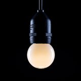 Prolite 240V 1.5W ES (E27) 3000K Warm White LED Poly G45 Golf Ball Festoon Lamp