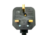 13A Plug to 16A Socket 3 Pin 230V IP44 H07RN-F Cable Adaptor | Black