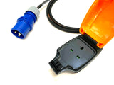 16A Plug to 13A IP54 Socket 3 Pin 230V H07RN-F Adaptor Cable