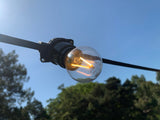*DISCONTINUED* LUMiLiFE 240V 2.3W BC (B22) Clear Warm White LED Glass Golf Ball Festoon Lamp