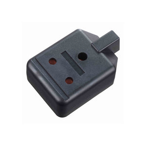 Masterplug Permaplug Heavy Duty 15A 1 Gang Trailing Socket - Black (ELS15B-01)