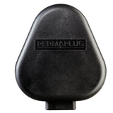 Masterplug Permaplug Heavy Duty 15A Plug - Black (HDPT15B-01)