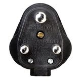 Masterplug Permaplug Heavy Duty 15A Plug - Black (HDPT15B-01)