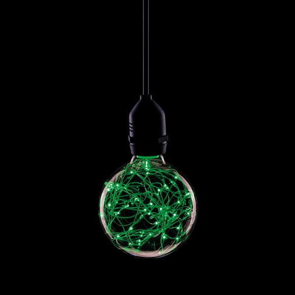 Prolite 240V 1.7W ES (E27) Green Star Effect LED G95 Globe Lamp