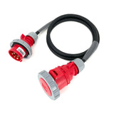 16A Plug to 32A Socket 5 Pin 400V IP67 H07RN-F Adaptor Cable