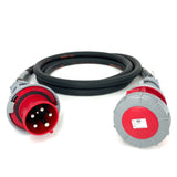 63 Amp 5 Pin 400V IP67 10mm² H07RN-F Extension Cable