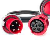 63 Amp 5 Pin 400V IP67 10mm² H07RN-F Extension Cable