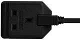 Masterplug 13 Amp 1 Gang Black Heavy Duty Mains Extension Lead - PVC Cable - 5m