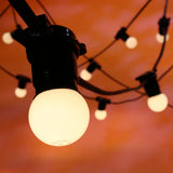 Festoon Package - Opaque Warm White LED Lamps - 7.5m + 10 BC Lamps