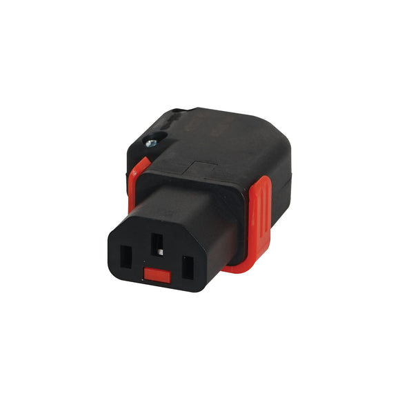 IEC Lock Rewireable 10A IEC C13 Socket - Left/Right