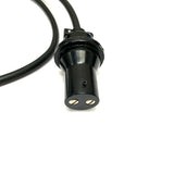 Turnock BC/B22 Adaptor to BC/B22 Festoon Pendant Lampholder - Black Cable