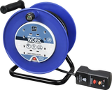 Masterplug 13 Amp 4 Gang Open Reel Mains Extension Lead with RCD - PVC Cable - 25m