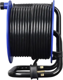 Masterplug 13 Amp 4 Gang Open Reel Mains Extension Lead - PVC Cable - 30m