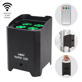 LEDJ Rapid QB1 IP Battery Uplighter - 8x Unit Kit with Charging Flightcase