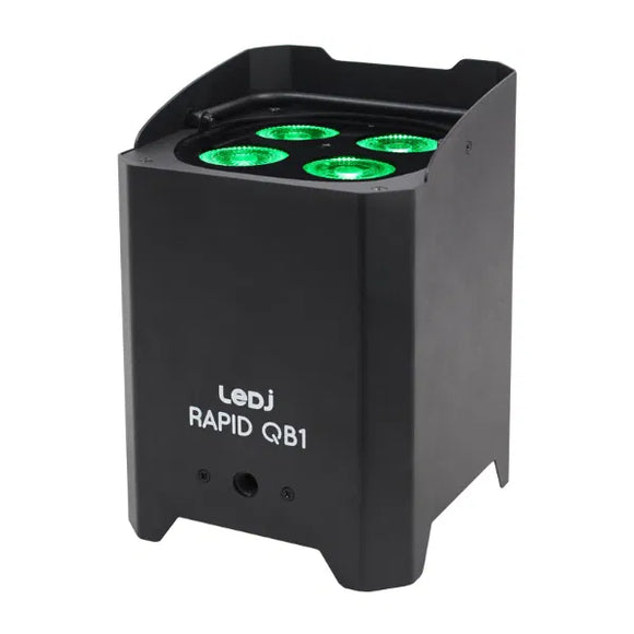 LEDJ Rapid QB1 IP Battery Uplighter - 8x Unit Kit with Charging Flightcase