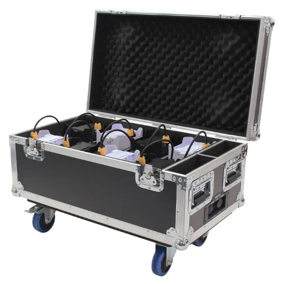 LEDJ Rapid QB1 IP Battery Uplighter - 8 Way Charging Flightcase