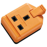 Masterplug Permaplug Heavy Duty 13A 1 Gang Trailing Socket - Orange (ELS13O-01)