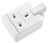 Masterplug Permaplug Heavy Duty 13A 1 Gang Trailing Socket - White (ELS13W-01)