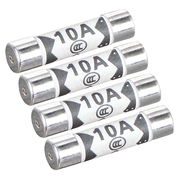 Masterplug 10A Fuses - Pack of 4 (FUSE10)