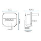 Masterplug Permaplug Heavy Duty 13A Fused Plug - Black (HDPT13B-01)