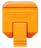 Masterplug Permaplug Heavy Duty 13A Fused Plug - Orange (HDPT13O-01)