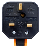 Masterplug Permaplug Heavy Duty 13A Fused Plug - Orange (HDPT13O-01)