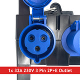 PCE IMST Distribution Box 32A 230V > 1x 32A 230V + 4x 16A 230V - RCBO/MCBs