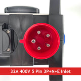 PCE ISCHL Distribution Box 32A 400V > 1x 32A 400V + 6x 16A 230V + 1x 13A 230V - RCD/MCBs