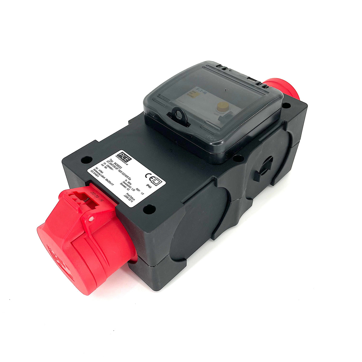 PCE ST ANTON Power Distribution Box 16A 5 Pin 400V 3 Phase with In-Line ...