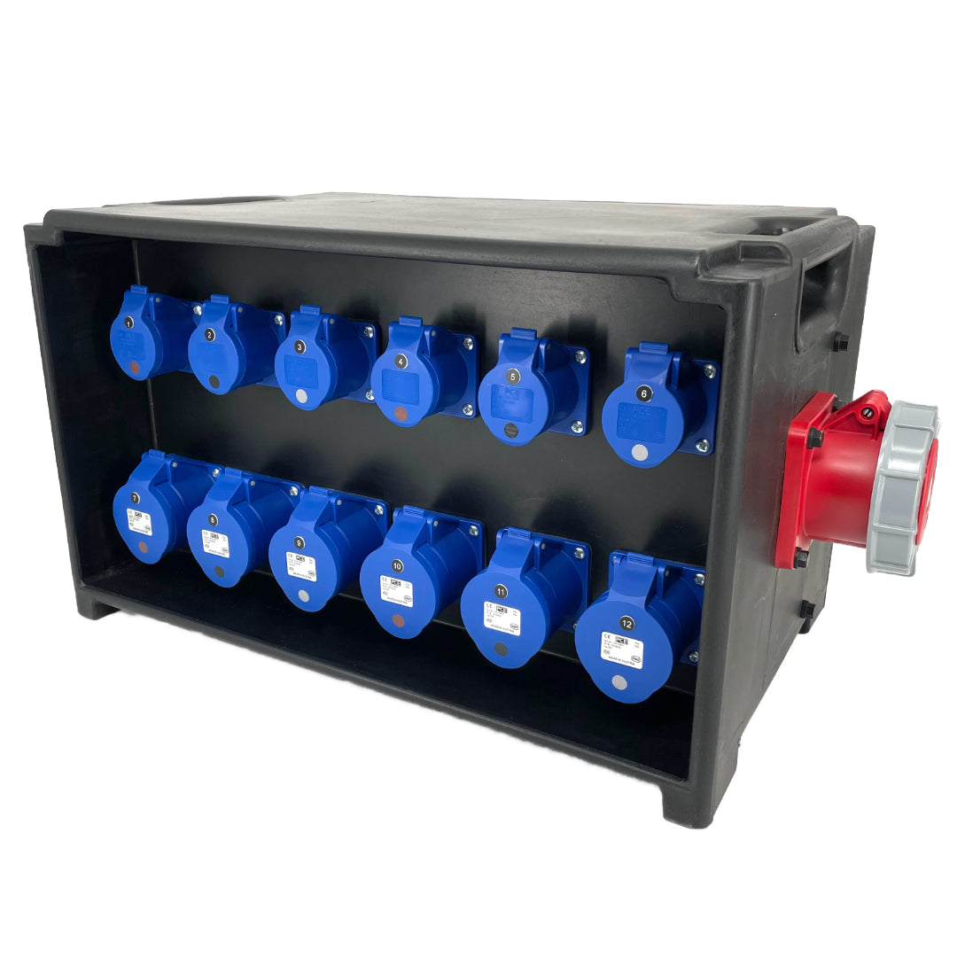 PCE MERZ Distribution Box 63A 400V - RCBOs (A794) – Cinemattag LX