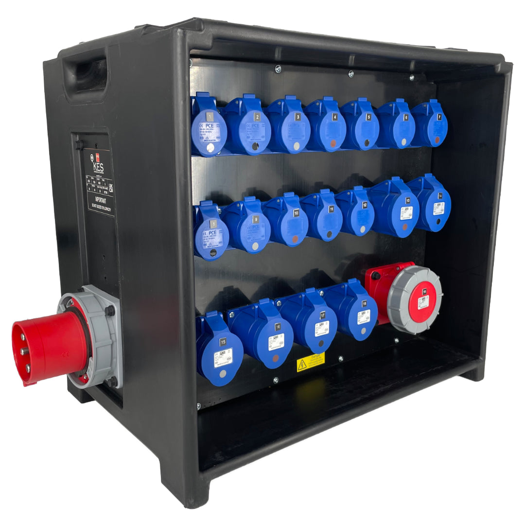 PCE MERZ Distribution Box 63A 400V - RCBOs (A795) – Cinemattag LX