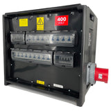 PCE MERZ A795 Distribution Box 125A 400V > 1x 63A 400V + 6x 32A 230V + 12x 16A 230V - RCBOs