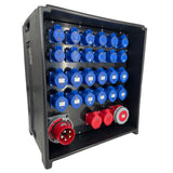 PCE MERZ A796 Distribution Box 125A 400V > 1x 63A 400V + 2x 32A 400V + 12x 32A 230V + 12x 16A 230V - MCBs/RCBOs