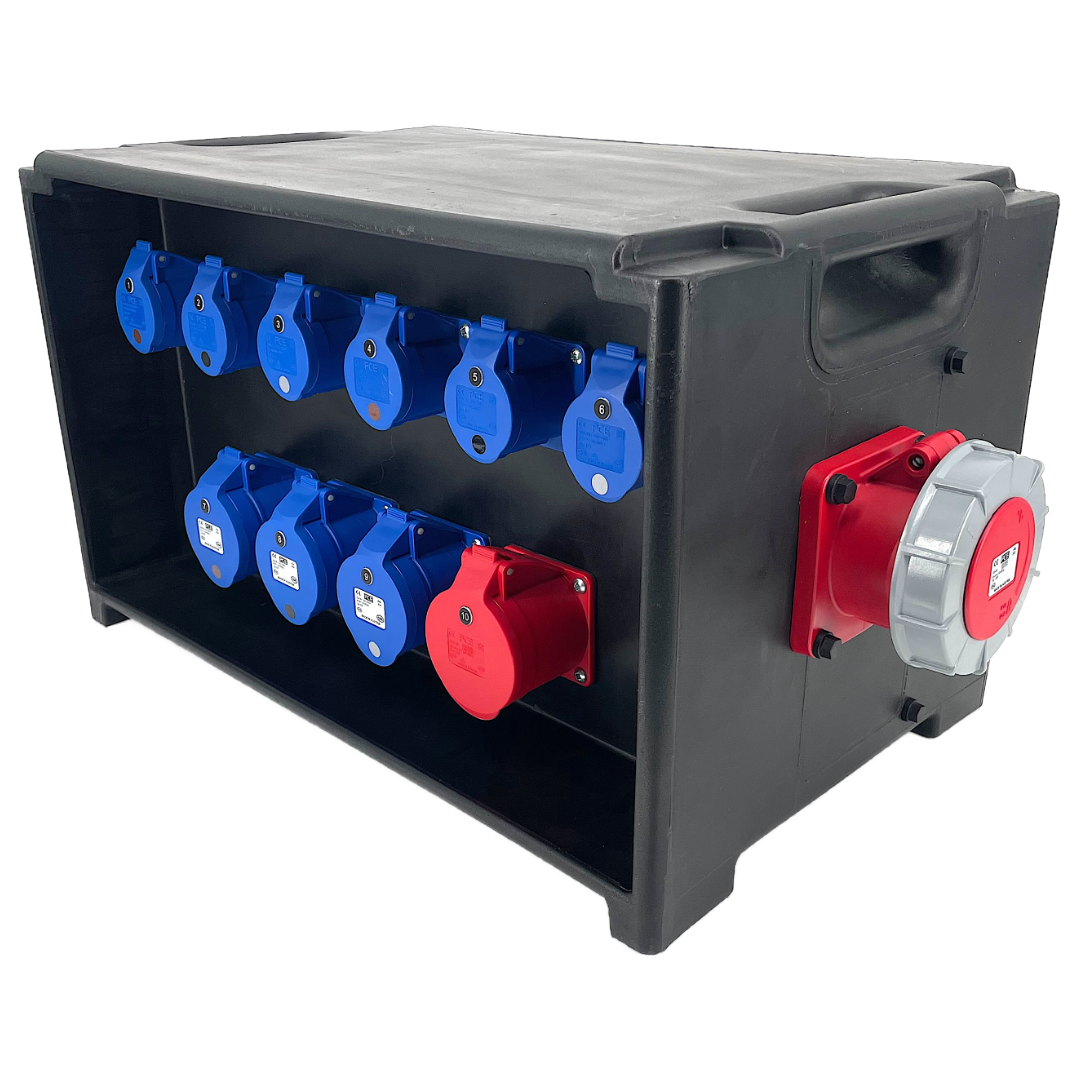 PCE MERZ Distribution Box 63A 400V - RCBOs (A797) – Cinemattag LX