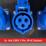 PCE MERZ Distribution Box 125A 400V > 2x 63A 400V + 2x 32A 400V + 3x 32A 230V + 3x 16A 230V - MCBs/RCBOs