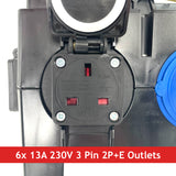 PCE IMST Distribution Box 32A 230V > 6x 13A 230V - RCBOs