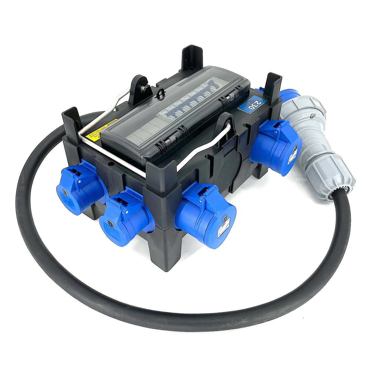 PCE ISCHL Distribution Box 63A 415V In, 1x 32/3 + 3x 32A 3x 16a 1x 13a Out PCE ISCHL Distribution Box 63A 415V In, 1x 32/3 + 3x 32A 3x 16a 1x 13a Out