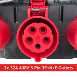 PCE ISCHL Distribution Box 63A 400V > 3x 32A 400V - MCBs