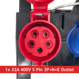 PCE ISCHL Distribution Box 32A 400V > 1x 32A 400V + 3x 32A 230V + 3x 16A 230V - MCB/RCBOs