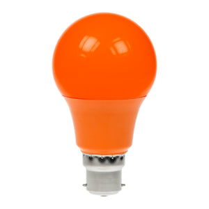 Prolite 240V 6W BC (B22) Orange LED Poly GLS Dimmable Festoon Lamp