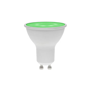 Prolite 240V 7W GU10 Green LED Dimmable Spotlight Lamp