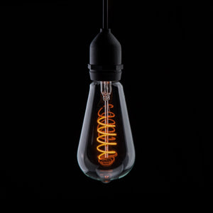 Prolite 240V 7W BC (B22) 1800K Warm White ST64 LED Spiral Funky Dimmable Filament Lamp